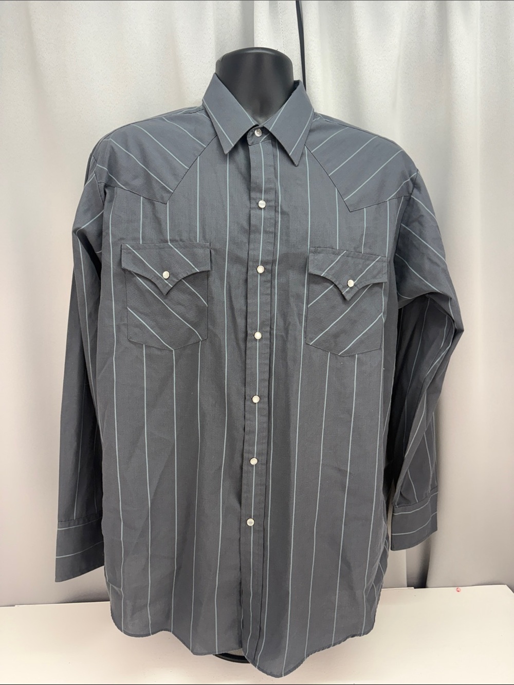 Plains Mens Button Down Shirt Large